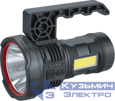Фонарь-прожектор аккумуляторный 95 563 NPT-SP39-ACCU прож/кемп. 1LED 3W+1COB 5Вт li-ion 1.2А.ч NAVIGATOR 95563
