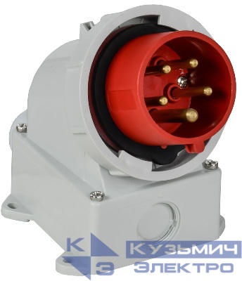 Вилка стационарная ССИ-5152 16А 6ч 380В 3P+PE+N IP67 IEK PSR52-016-5-0-67