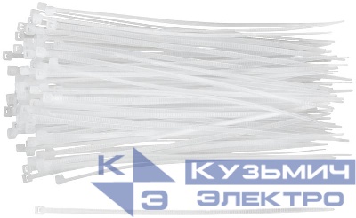 Хомут для проводов 150х2.5мм нейлон. бел. (уп.100шт) FIT 60415