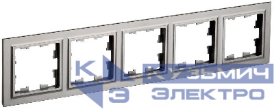 Рамка 5-м BRITE РУ-5-БрС сталь IEK BR-M52-K46