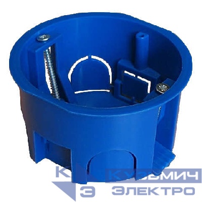 Коробка установочная СП d70х40 без винтов пластик. лапки для г/к Epplast 155174