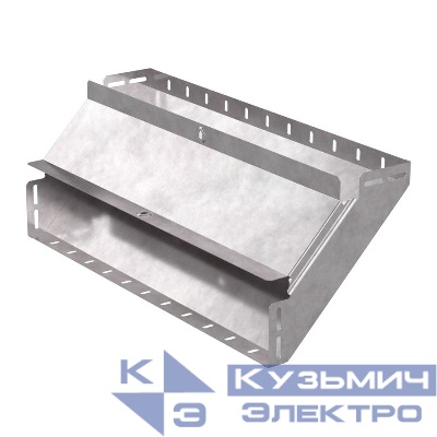 Угол для лотка вертикал. внутр. 90град. 600х100 0.8мм с крышкой Стандарт Промрукав PR16.0609