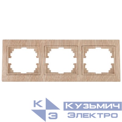 Рамка 3-м СП Plano 1-503-11 гор. сосна Intro Б0030101