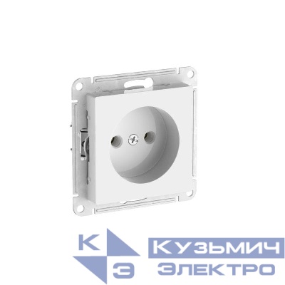 Розетка AtlasDesign 16А без заземл. без шторок быстрозажим. клем. механизм бел. SE ATN000141S