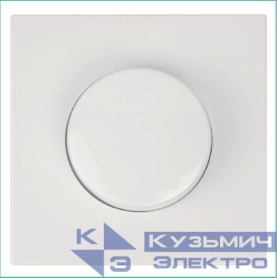 Светорегулятор поворотно-нажимной (диммер) СП FD LED 30-400Вт 1gang 2way с накладкой механизм сахара Jasmart FD4012SH