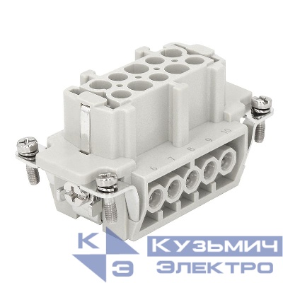 Розетка OptiLink HDC-HE-10-16-F-(0.75-2.5) 500В КЭАЗ 352253