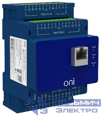 Модуль ЦПУ ПЛК 150 9 UI 10 UIO 24 DIO 24В DC без экрана ONI PLC-150-CPU-09U34U-0D