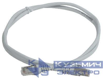 Патч-корд кат.5E FTP 0.5м сер. GENERICA PC01-C5EF-05M-G