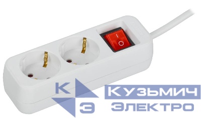 Удлинитель 2х5м 10А У02К ПВС 3х1 бел. UMA IEK UM-YP10-10-02-05-ZK-K01