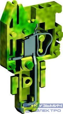 Клемма CHTE.2 2.5кв.мм желт./зел. DKC ZHVT900
