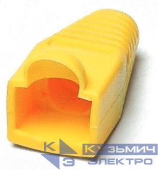 Колпачок изолирующий BOOT-YL-10 для разъемов RJ45 желт. (уп.10шт) Hyperline 251959