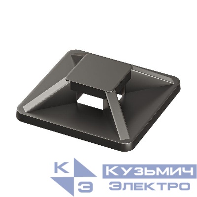 База монтажная двойная самоклеящаяся 25х25 к хомутам черн. (уп.100шт) DKC 25474SR