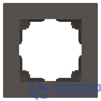 Рамка 1-м СП Accent 6-501-09 титан Intro Б0063769