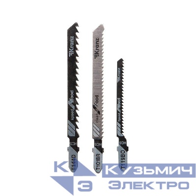 Набор полотен для электролобзика № 3 T144D/T101BR/T119BO 3шт Kranz KR-92-0322