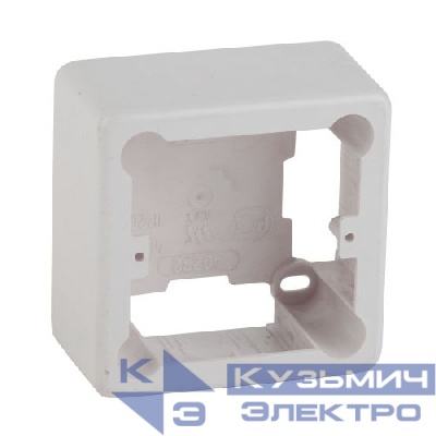 Коробка установочная 1-местная под кабель-канал КУК 85х85х42мм бел. IP20 Эра Б0047294