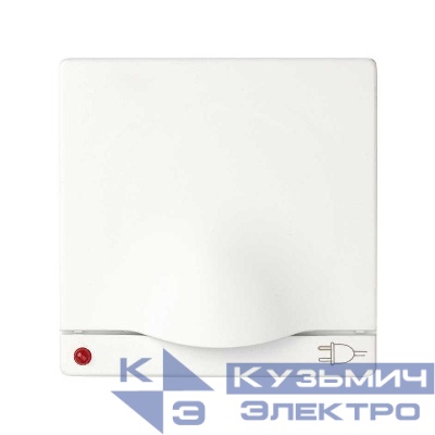 Накладка с крышкой и индикатором напряжения для 75432-; 75464-39 Simon82/82Nature бел. 82099-30