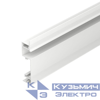 Профиль PLINTUS-H73-F-2000 WHITE L2000 алюм. Arlight 043592