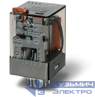 Реле универсальное 2CO 10А 24В AC FINDER 601280240040