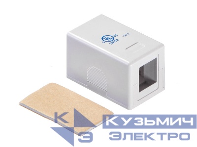 Корпус розетки KE30-1  / 1 порт / белый, NETKO Expert CKC