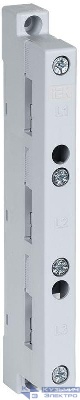 Изолятор шинный плоский ИШП 3P для гор. шин 5х15-10х30мм IEK YIS42-3-200