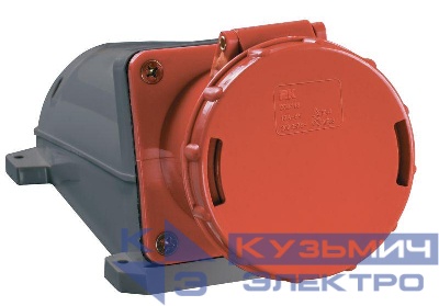 Розетка ОП 63А 380В 3P+PЕ ССИ-134 IP54 IEK PSR12-063-4