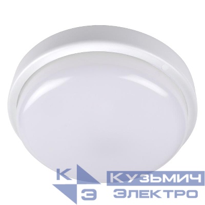 Светильник светодиодный "Банник" PBH-PC2-RA 8Вт 6500К IP65 ЖКХ ДБП кругл. пылевлагозащ. бел. JazzWay 5032262