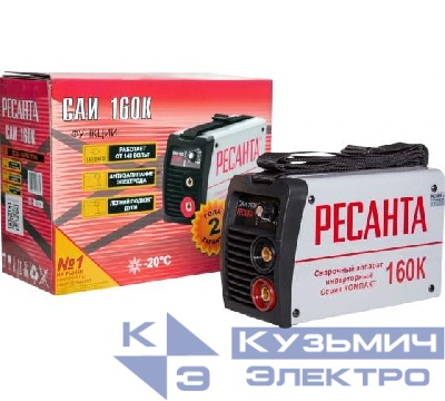 Инвертор сварочный САИ-160К 160А d4 140-240В IP21 (компактный) Ресанта 65/35