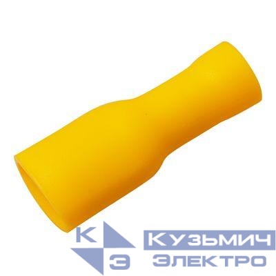 Клемма плоская полностью изолир. (КППИ гн - 6.6мм) 4-6кв.мм (VF5.5-250А) REXANT 08-0651