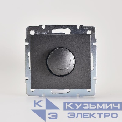 Механизм светорегулятора СП 500Вт Rain с фильтром матов. черн. графит LEZARD 703-4188-116