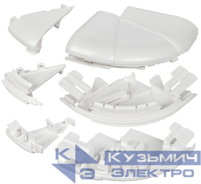 Угол для кабель-канала внешн. изменяемый 60-120град. для DLP 150х50 бел. ИЭК Leg 010635