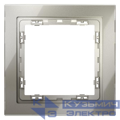 Рамка 1-м S70 стеклян. шелк Voltum VLS110104