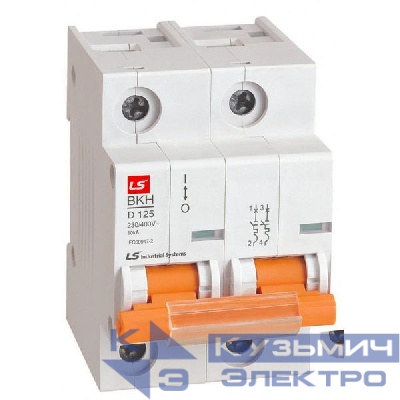 Выключатель автоматический модульный 2п C 80А 10кА BKH LS Electric 061205978B