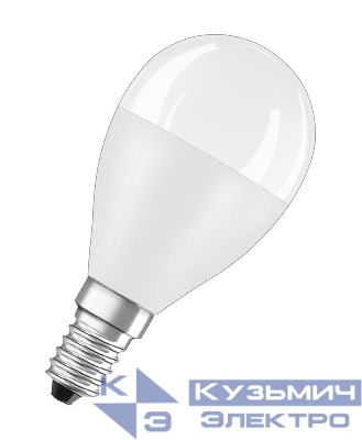 Лампа светодиодная LED Value LVCLP75 10SW/830 10Вт шар матовая E14 230В 10х1 RU OSRAM 4058075579712