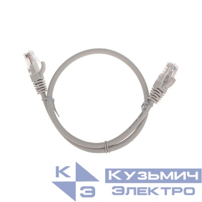 Патч-корд U/UTP CAT 6 RJ45-RJ45 26AWG LSZH сер. 0.5м Rexant 02-0290-05 0