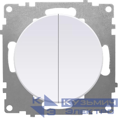 Выключатель 2-кл. СП Florence 10А IP20 механизм бел. (1E31501300) OneKeyElectro 2172776