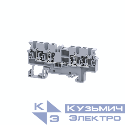 Клемма с четырьмя контактами пружинная OptiClip СX-2.5-QUATTRO-(0.2-4)-I сер. КЭАЗ 289753
