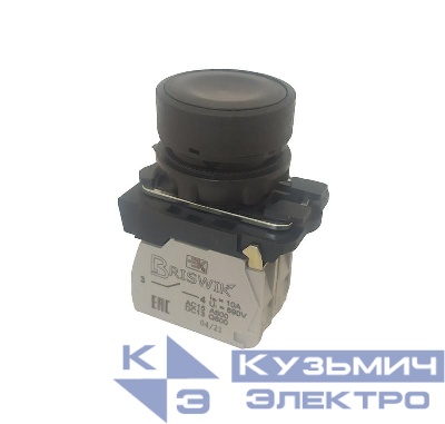 Выключатель кнопочный КМЕ-4110м УХЛ3 1НО+НЗ 10А IP40 толкатель цилиндрический d посадочного отверст. 22мм черн. ЭЛЬКОМ A8012-T79559427