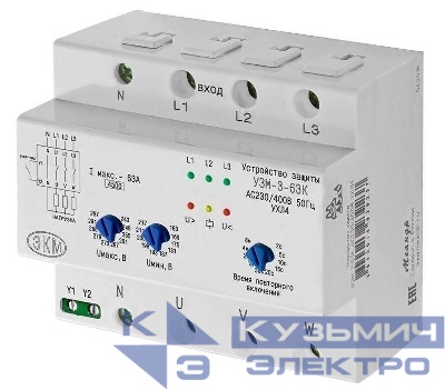 Реле УЗМ-3-63К 230В AC/400В AC УХЛ4 многофункц. Меандр A8302-16939237