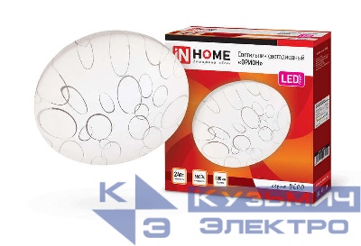 Светильник светодиодный DECO ОРИОН 24Вт 6500К 2160лм 230В 330х55мм IN HOME 4690612025155