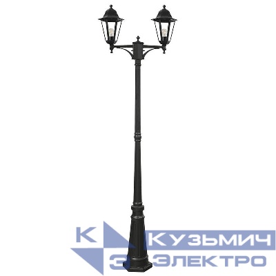 Светильник 6214/PL6214 2х100Вт E27 230В садово-парковый черн. FERON 11078