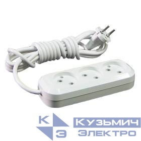 Удлинитель 3х7м без заземл. 10А IP20 Makel MGP127