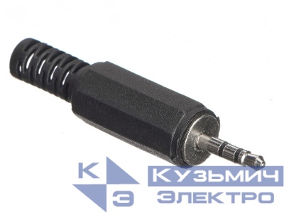 Штекер 2.5 стерео (пластик), NETKO Optima