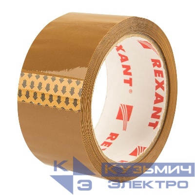 Скотч упаковочный 48ммx66м 50мкм корич. Rexant 09-4212