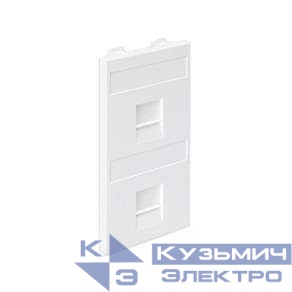 Адаптер на 2 RJ45 коннектора защ. шторки бел. SimonConnect S76B-9