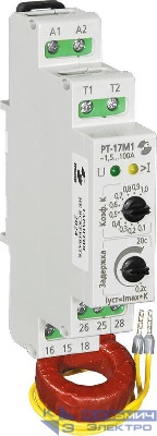 Реле тока РТ-17М1 1.5-100А (внешнее питание выносной датчик тока) Реле и Автоматика A8222-02838797
