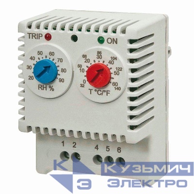 Гигротермостат электронный T: 10-50град.C rH: 30-90% 230В DKC R5ETUH22