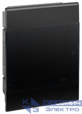 Щиток СП Тусо 24мод. с двер. 415х299х103мм черн. Ruvinil 68124Ч