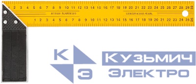 Угольник столярный усилен. желт. 300мм FIT 19430