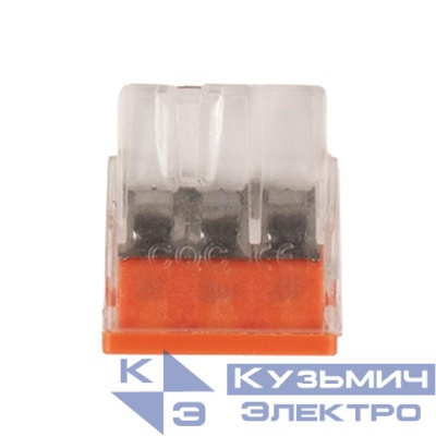 Клемма монтажная нажимного соединения PTC-3P 2273-243 450В 32А 0.14-4.0кв.мм Jazzway 5051126