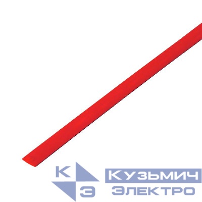 Трубка термоусадочная ТУТ нг 4.0/2.0 красн. 1м Rexant 20-4004